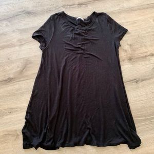 A- line black cotton dress size M